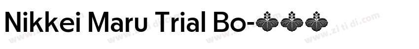 Nikkei Maru Trial Bo字体转换